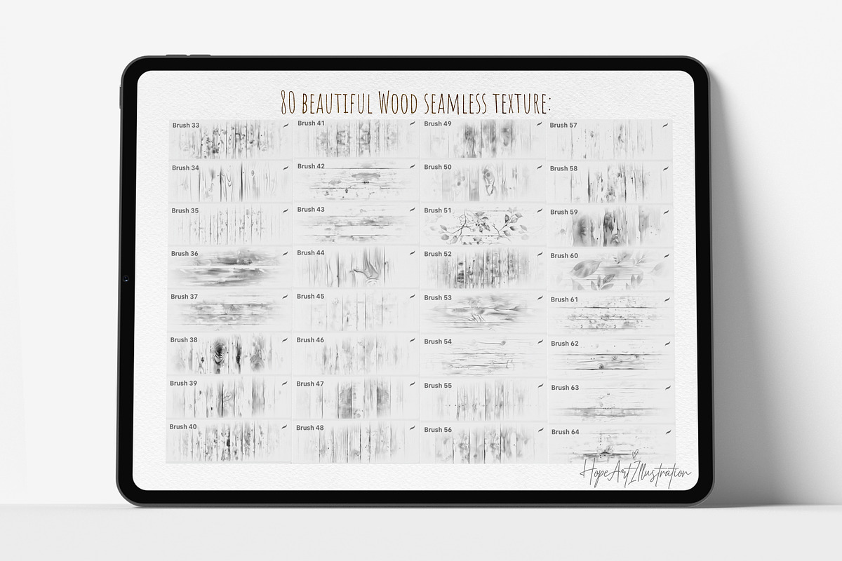 Procreate Watercolor Wood Texture, a Brush Add-On by HopeArtIllustration (Photo 6 of 8)