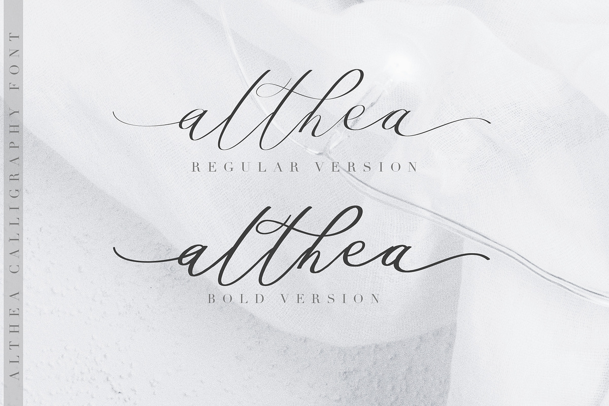 Althea Script, a Script Font by Chocotype Std (Photo 8 of 11)