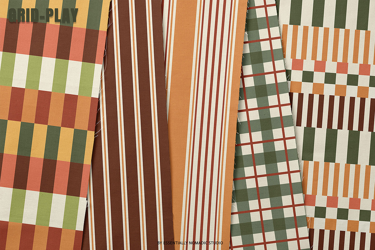 Autumn Plaid & Stripe Patterns, a Pattern Graphic by Essentially Nomadic (Photo 7 of 12)