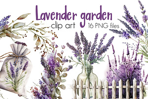 Lavender Flowers Clipart