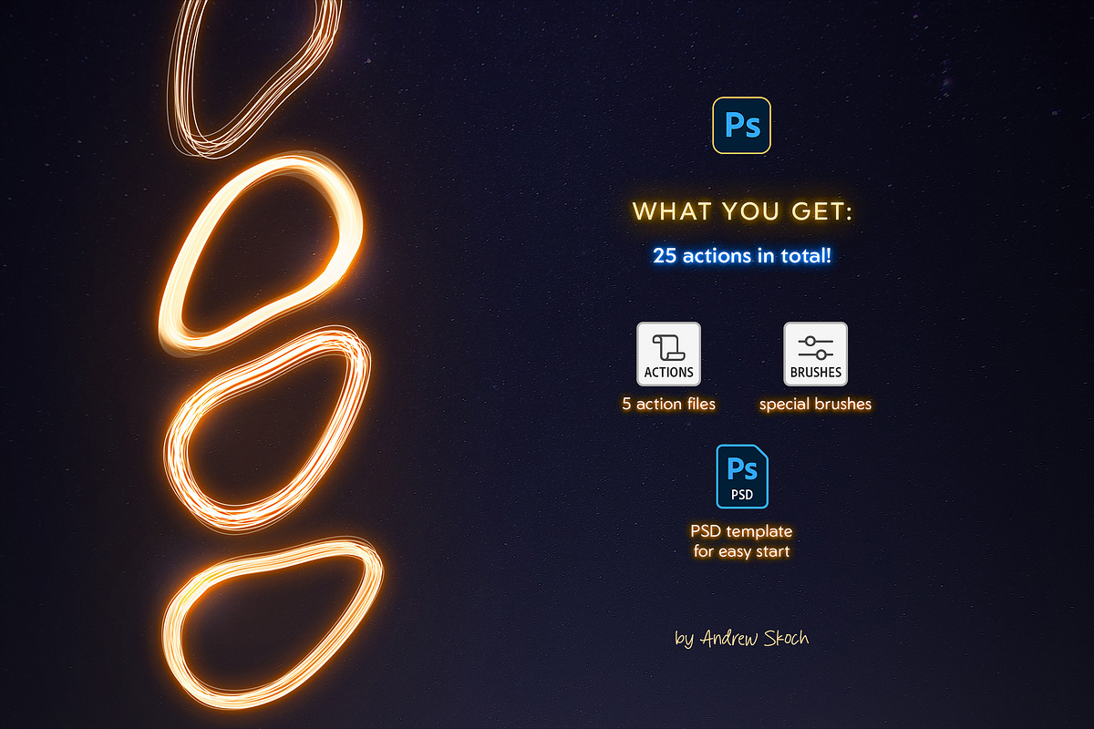 Light Painting Photoshop Action, an Action Add-On by Andrew Skoch Design (Photo 10 of 10)