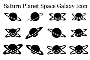 Saturn Planet Space Galaxy Icon, an Icon by musafir_fashion