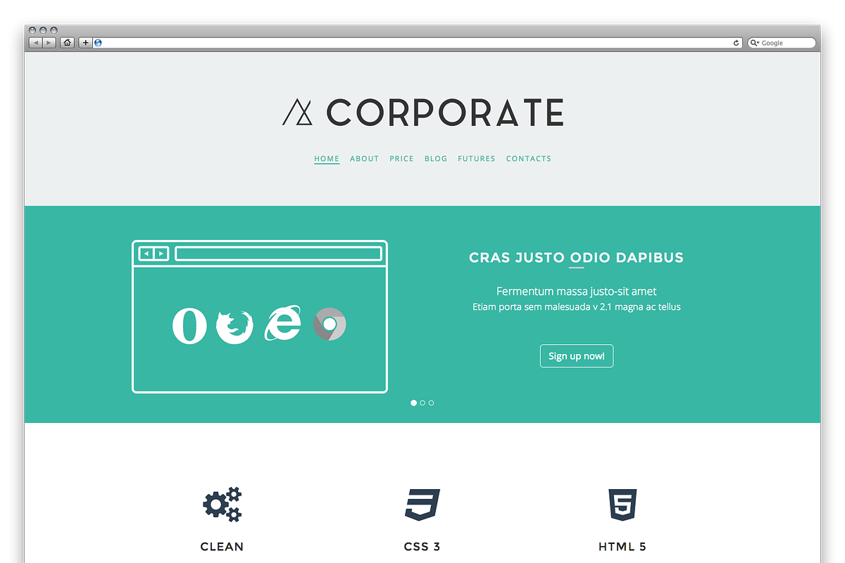 Corporate - Drupal 7 Business Theme, a Websites & App Template by MarkVI (Photo 2 of 4)