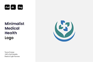Minimalist Medical Health Logo, a Branding & Logo Template by Luxury Logos