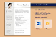 Professional Resume Template, CV, a Resume Template by VictoriousVita (Thumbnail 2 of 8)