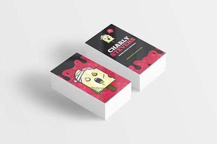 Zombie Popsicle Monster BusinessCard, a Business Card Template by Odin_Design