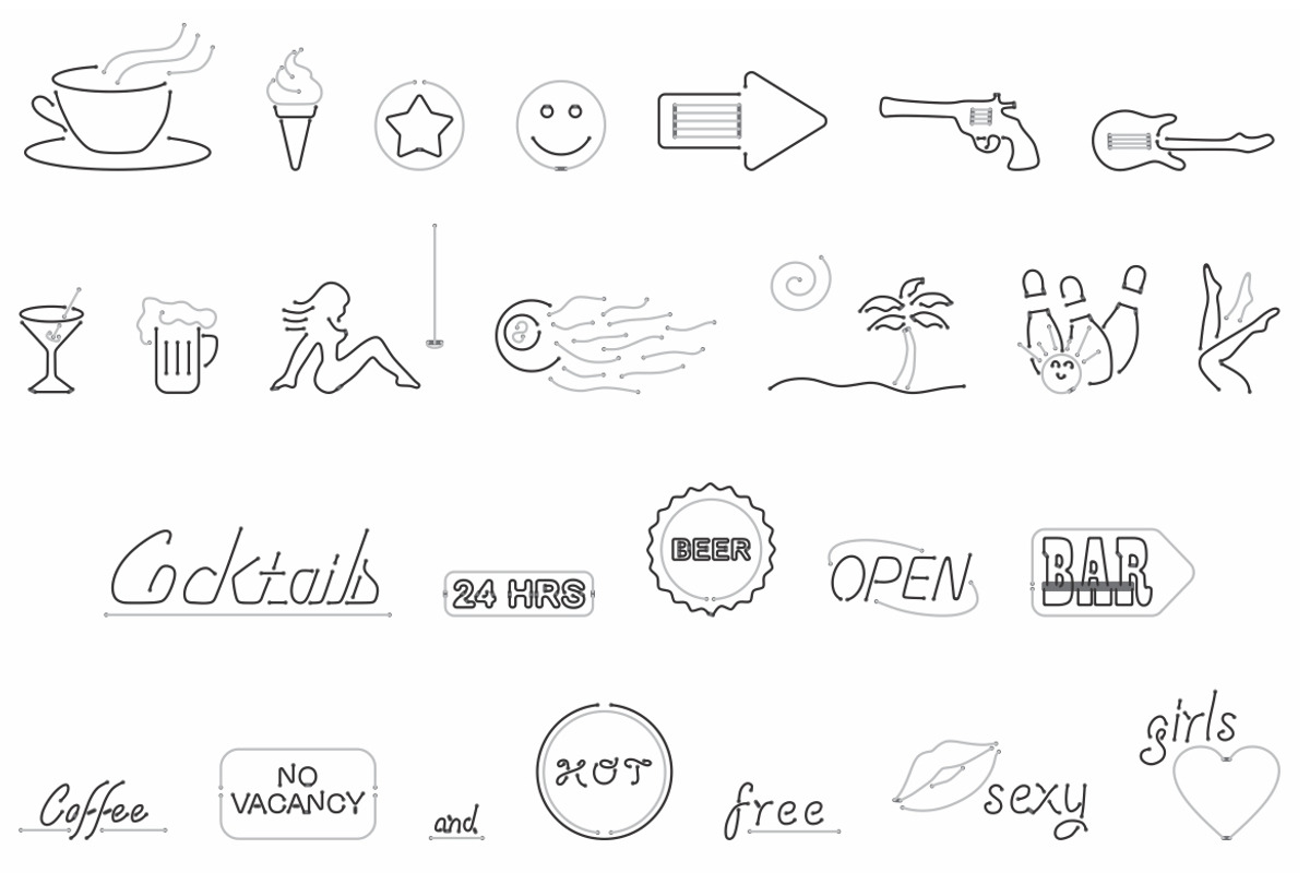 Neon Typeface preview 5