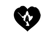 Couple Love Heart Silhouette Bundle, an Illustration by Amazin_art (Thumbnail 43 of 51)