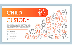 Child custody web banner, a Landing Page Template by IMG Visuals
