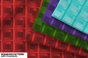 Gradient Squares Geometric Pattern
