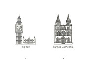 World's Famous Landmarks, an Illustration by eucalyp (Thumbnail 4 of 9)