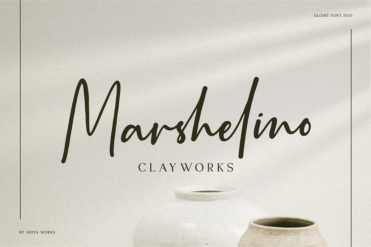 Gloire | Font Duo Serif-Script, a Serif Font by Ariya Works (Photo 9 of 12)