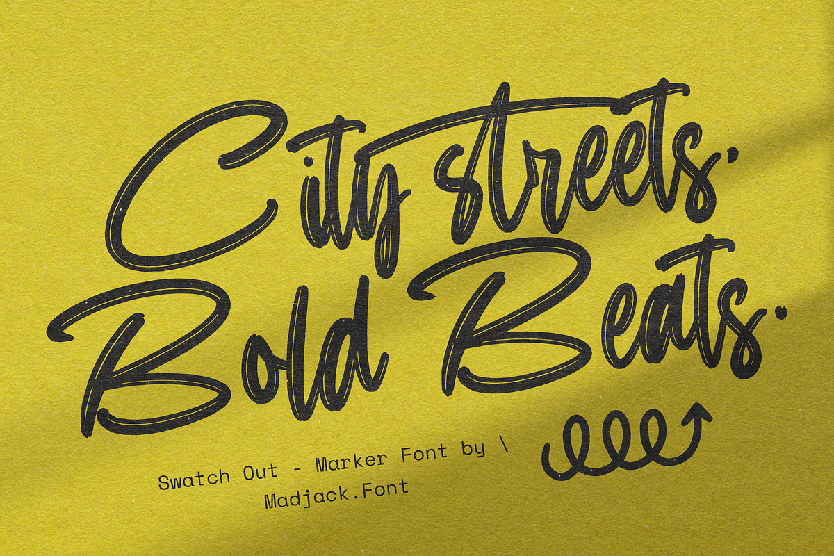 Swatch Out, a Script Font by Madjack.font (Photo 2 of 11)