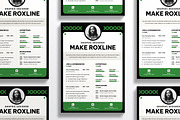 Simple Green Resume CV, a Resume Template by iDoodle Studio (Thumbnail 4 of 4)