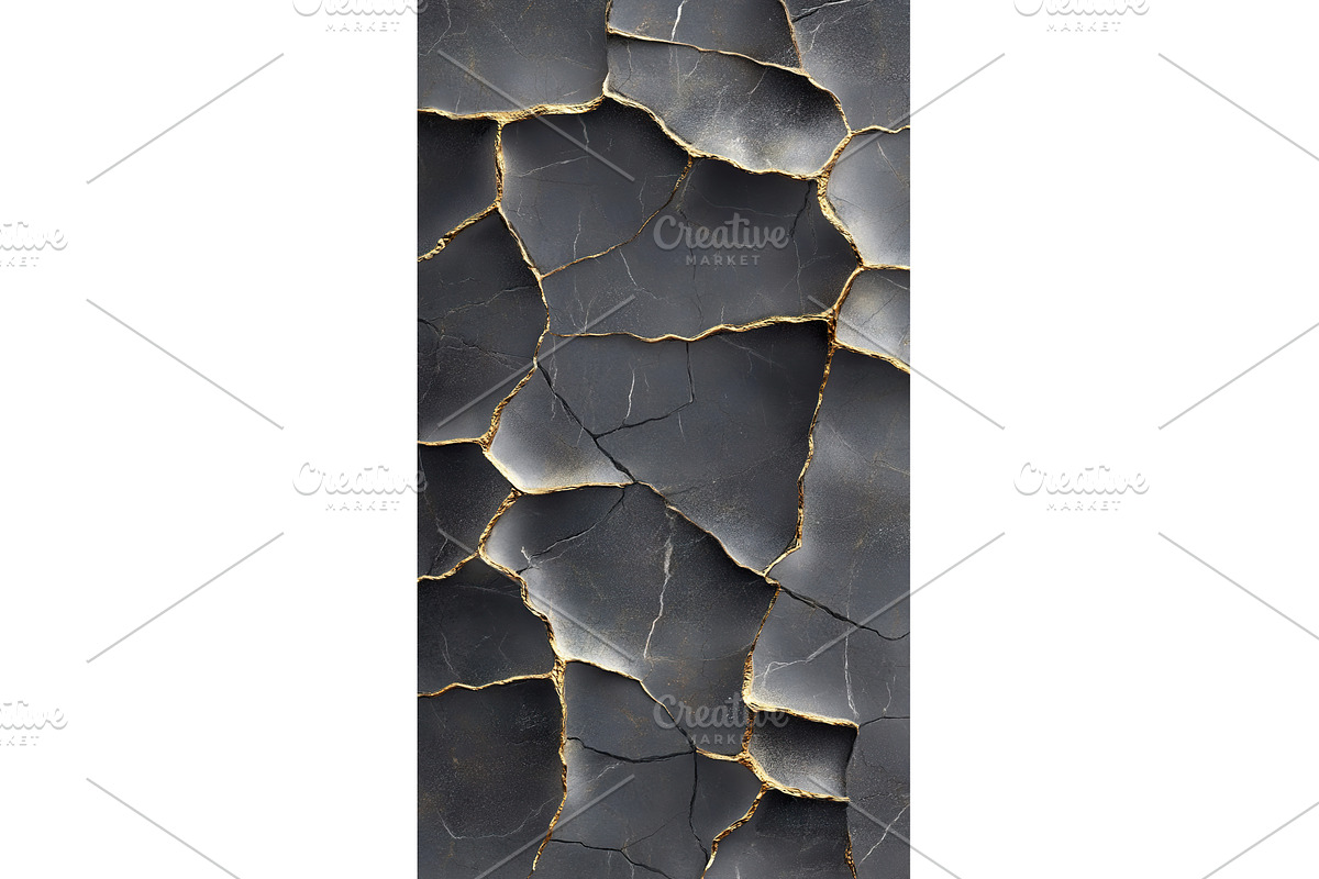 Elegant cracked dark surface with, a Texture Illustration by Lermont51