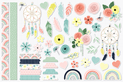Boho Spring Digital Graphic Bundle, a Pattern Graphic by Paper Starr Studio (Thumbnail 6 of 6)
