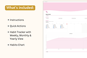 Habit Tracker, Notion Template, a Presentation Template by Planner 2 Success (Thumbnail 2 of 9)