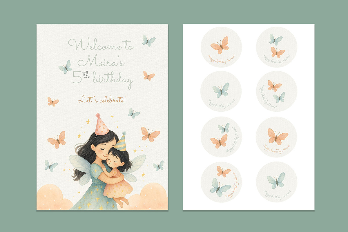 Invitation for fairy birthday preview 4