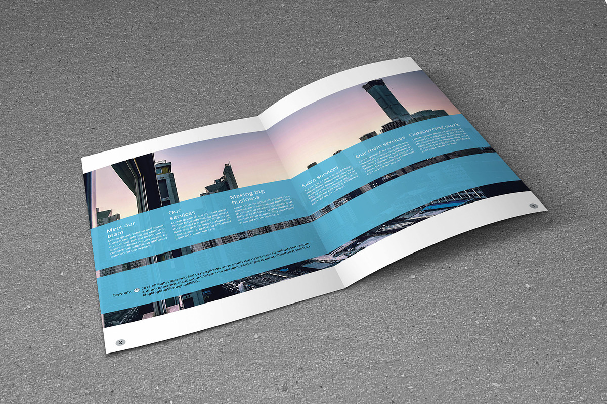 Corporate Bifold Brochure 8 Pages, a Brochure Template by retrographix (Photo 3 of 4)