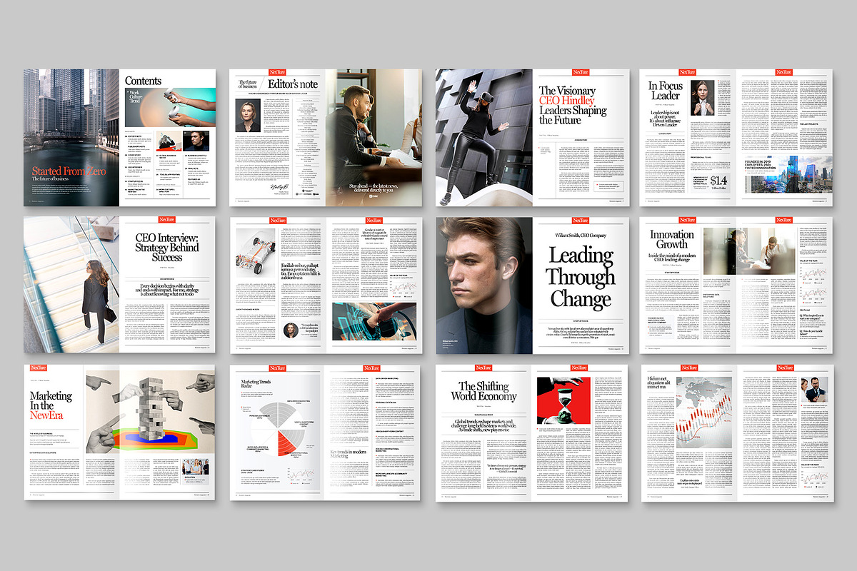 Business Magazine Template, a Magazine Template by BrandPacks (Photo 2 of 6)