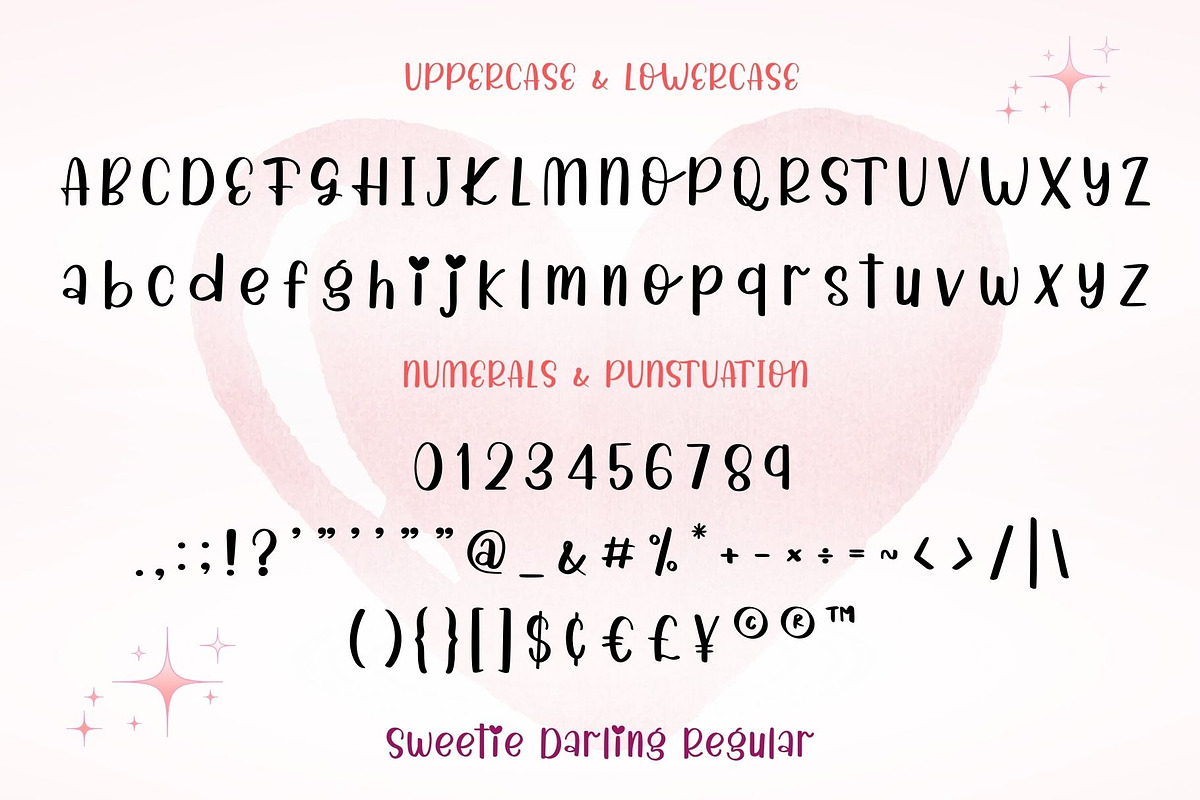 Sweetie Darling Font Duo, a Handwritten Font by AnningArts (Photo 7 of 9)