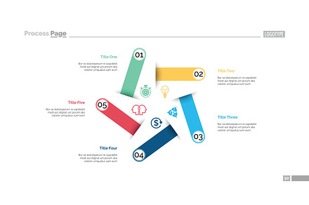 Five Steps Strategy Slide Template