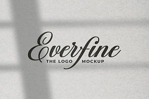 Debossed Logo Mockup Letterpress