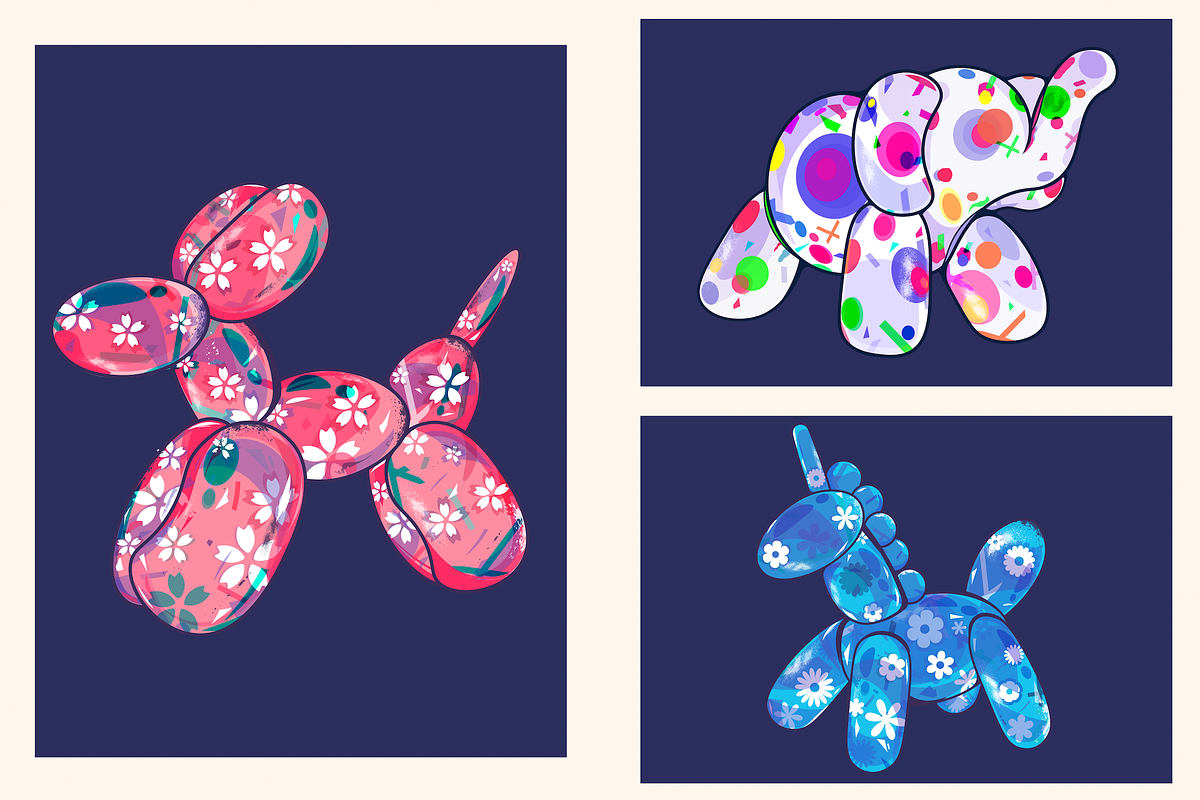 Animal Balloons Clipart, an Animal Illustration by Darts Lines (Photo 3 of 6)