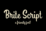 Brite Script, a Script Font by Drew Melton (Thumbnail 1 of 4)