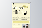 Hiring & Recruitment Roll Up Banner, a Poster Template by Annora Studio (Thumbnail 3 of 6)