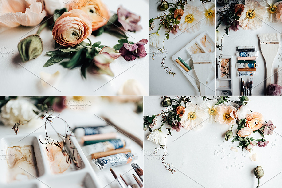 Artist & Floral Styled Stock Bundle, a Business Photo by CreativeMavenCo. (Photo 11 of 21)