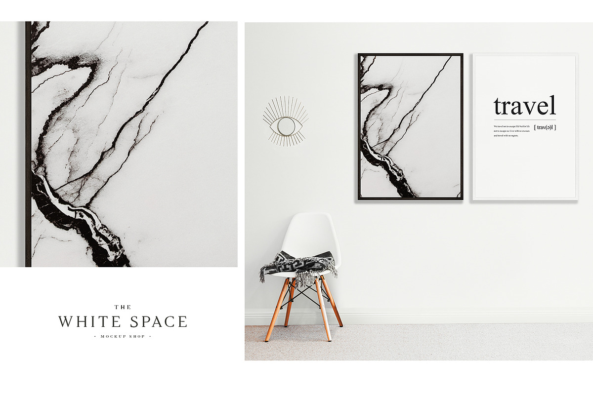 Frame Mockup Editable & Customisable, a Print Template by The White Space Co. (Photo 1 of 8)