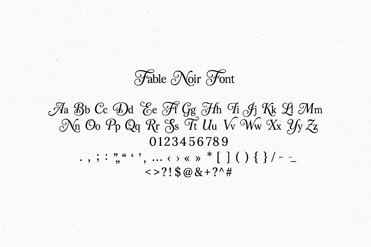 Fable Noir Font, a Serif Font by gafaroff studio (Photo 8 of 8)