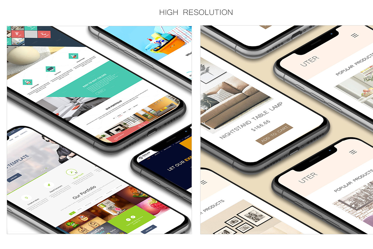 ALL 3D iPHONE MOCK-UP BUNDLE VOL-1, an iPhone Mockup by Graphicsworld125 (Photo 51 of 62)