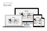 Responsive WP Theme - Aurora, a WordPress Template by Light Morango (Thumbnail 3 of 4)