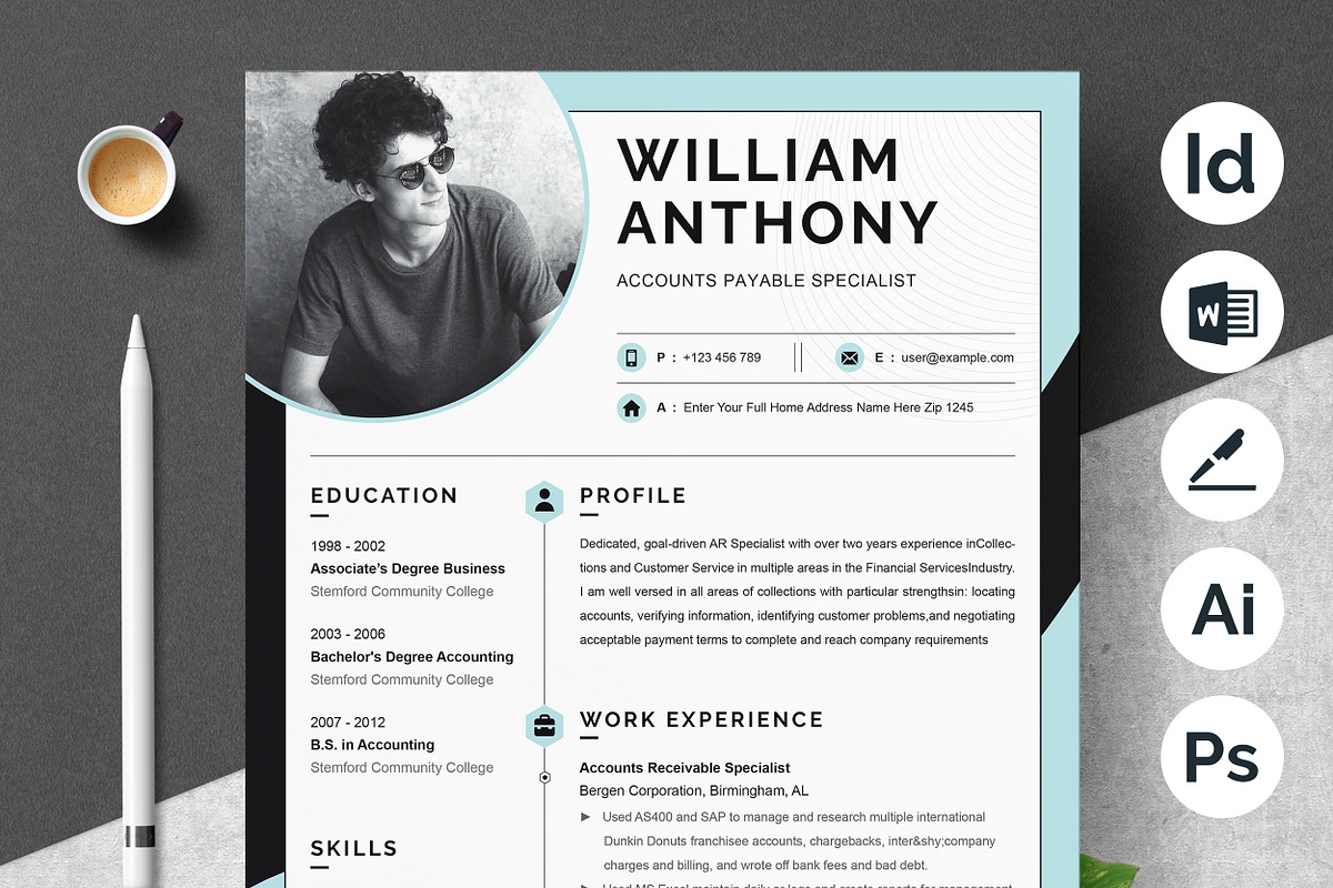 JOB WINNING RESUME - 50 TEMPLATES, a Resume Template by ResumeInventor (Photo 95 of 184)