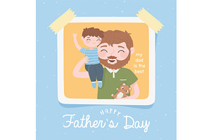 happy fathers day, an Illustration by studiogstock