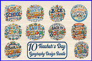 Teacher's Day Typography Design, an Object Illustration by Artivon (Thumbnail 1 of 4)