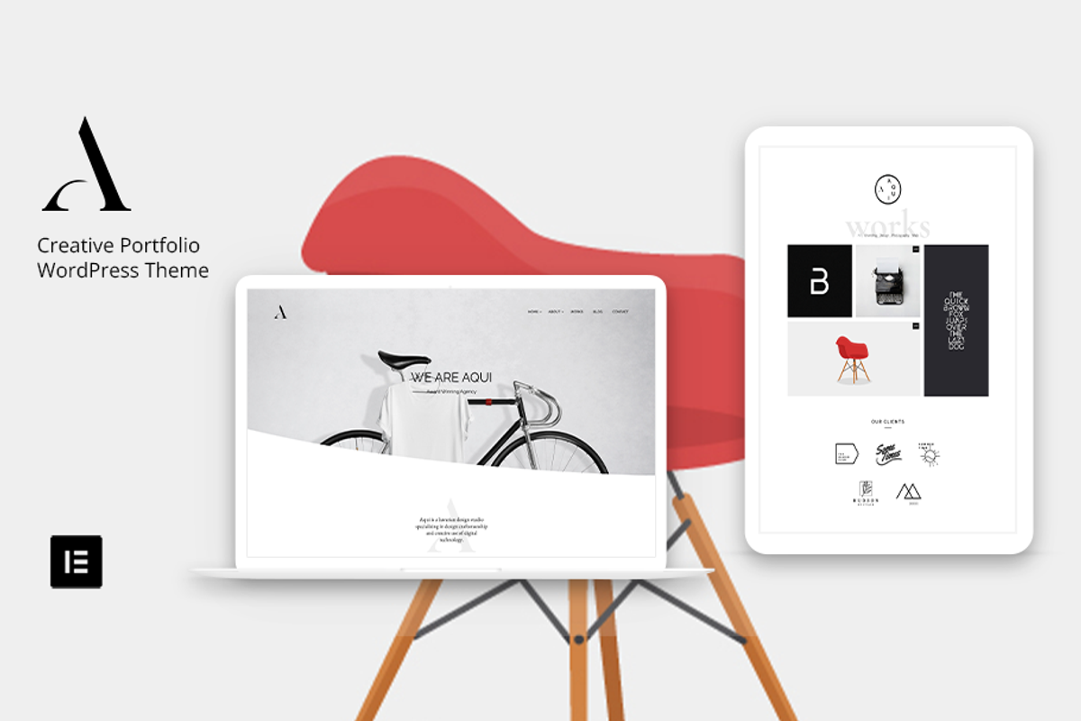 Aqui - Creative Portfolio WordPress, a WordPress Template by mthemesnet