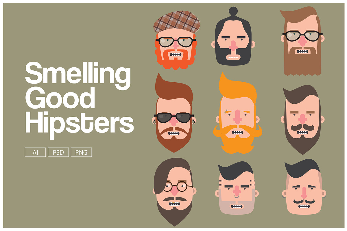 Smelling Good Hipsters, an Illustration by paulopivato (Photo 1 of 3)