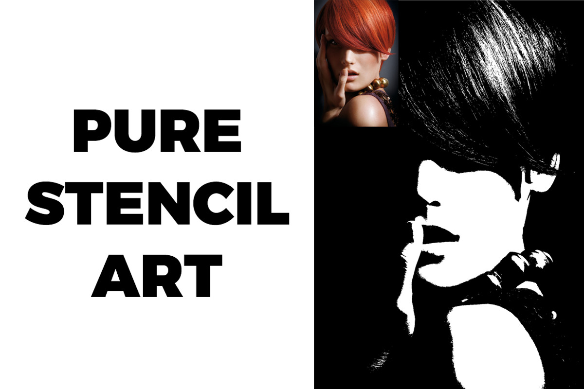 Pure Stencil Art Photoshop Action preview 4