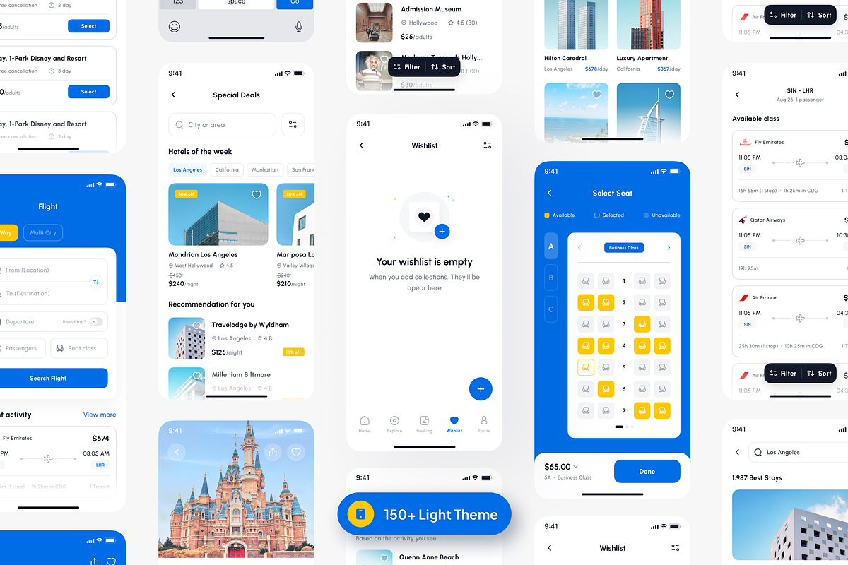 Traveline - Travel and Lifestyle App, an UI Kit Template by Unpixel Design (Photo 2 of 5)
