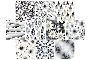 Black And White Seamless Patterns