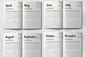 Monthly Planner Notebook Template