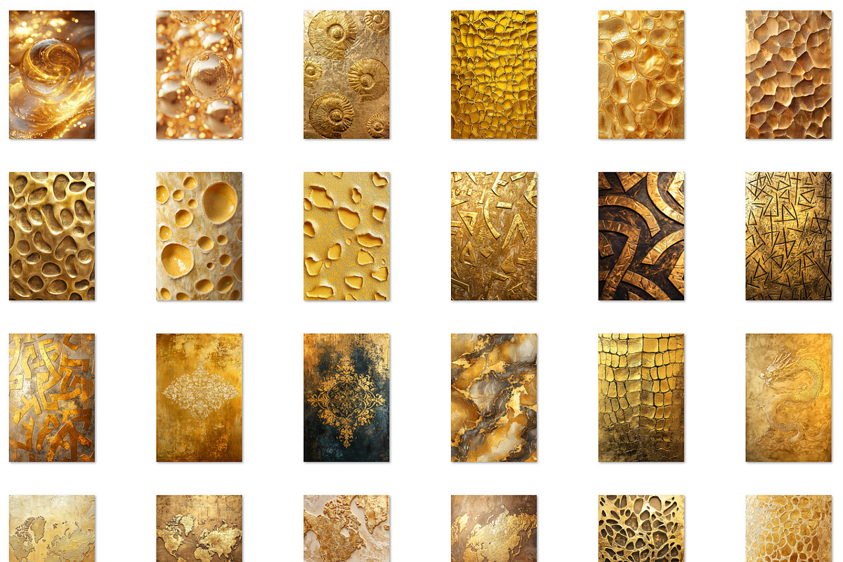 Golden patterns and textures, a Background Graphic by Bubert Art (Photo 2 of 9)