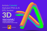 3D Colorful Font, a Serif Font by MRI STUDIO (Thumbnail 1 of 7)