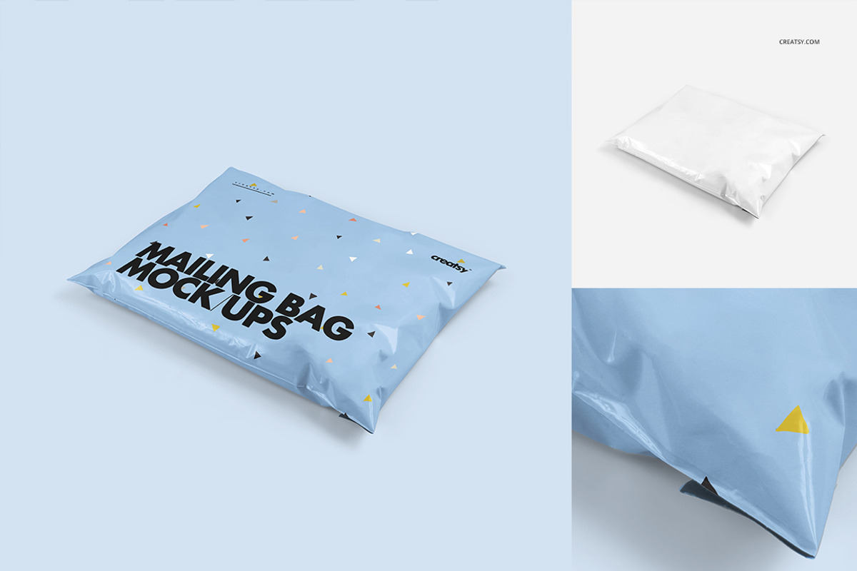 Mailing Bag Mockup Set, a Packaging Mockup by creatsy4 (Photo 3 of 9)