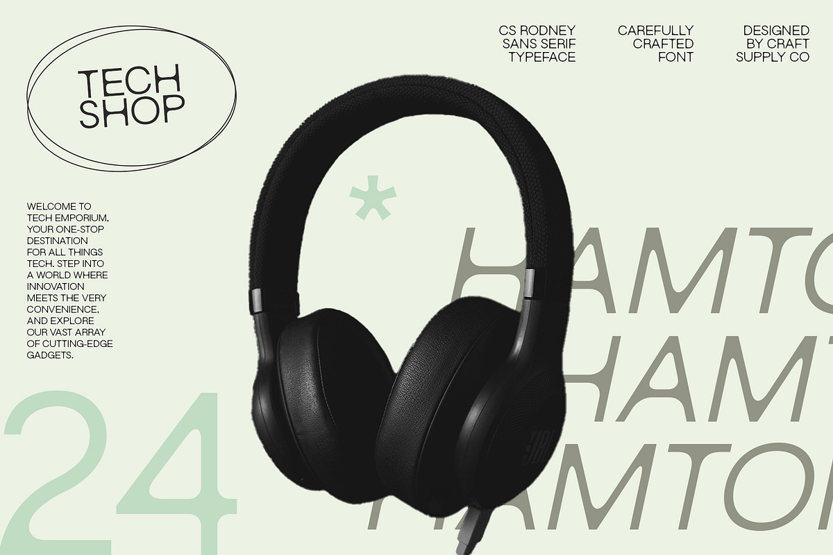 CS Rodney – Sans Serif Typeface, a Sans Serif Font by Craft Supply Co. (Photo 2 of 8)