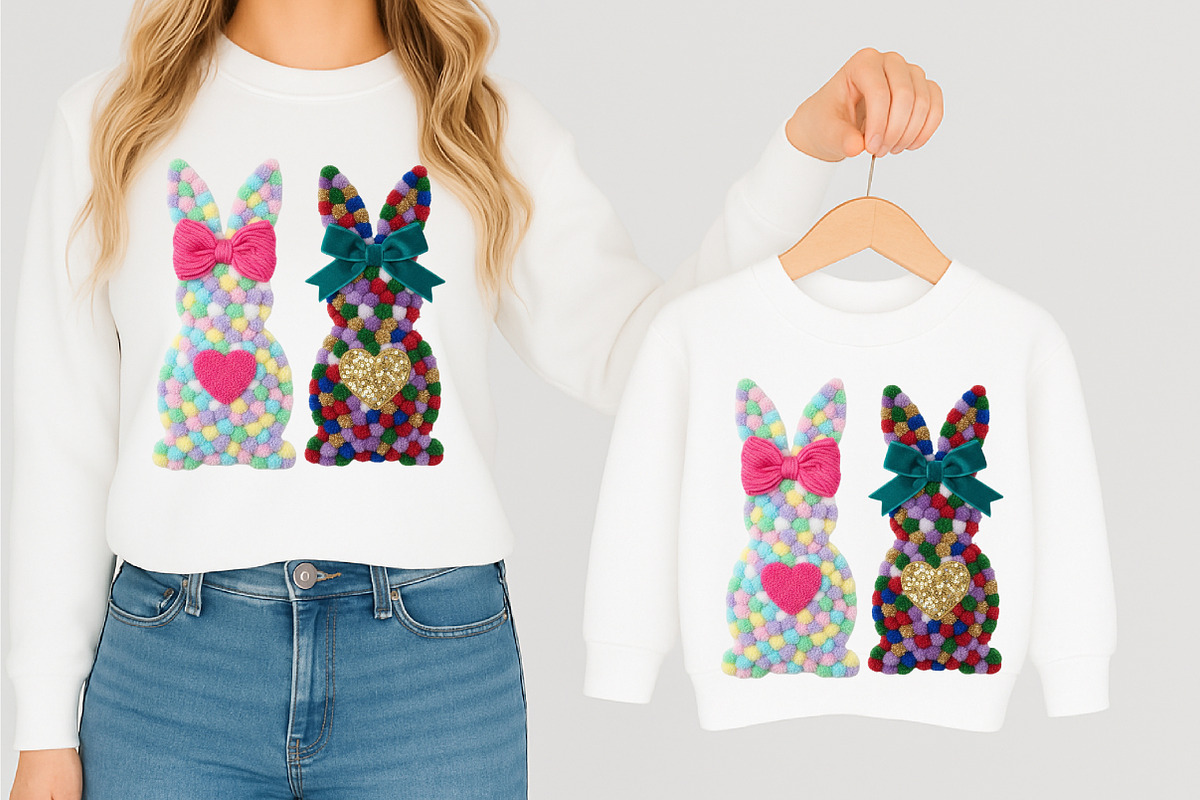 Faux Yarn Easter Png Easter Bunny Pn, an Illustration by designcity5 (Photo 3 of 9)