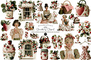Strawberry Clipart Cottagecore Png, an Illustration by DreamCafeArt (Thumbnail 1 of 6)